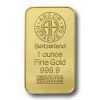 1 oz Goldbarren Argor  23,3x40,4 mm  thickness 1,8 mmm