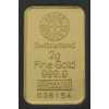 2 g Goldbarren Argor 11,5x19,1 mm thickness 0.6 mmm